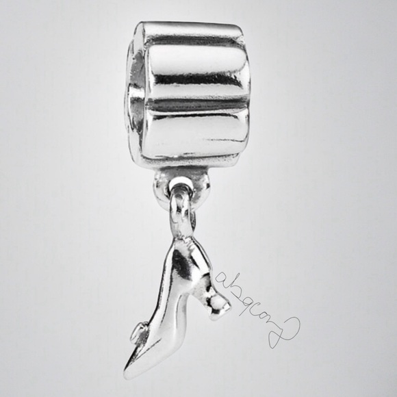 EUC Pandora 790420 Sterling Silver Stiletto Shoe Dangle Charm - Picture 3 of 10